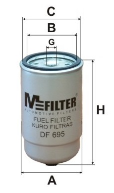 Filtru combustibil DF 695 MFILTER